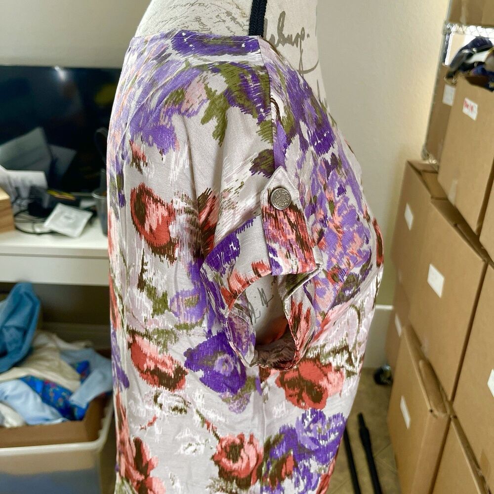 South To South Womens Dress Sz 38 US 6 Floral Boho Garden Brunch Spring Easter - Picture 8 of 12